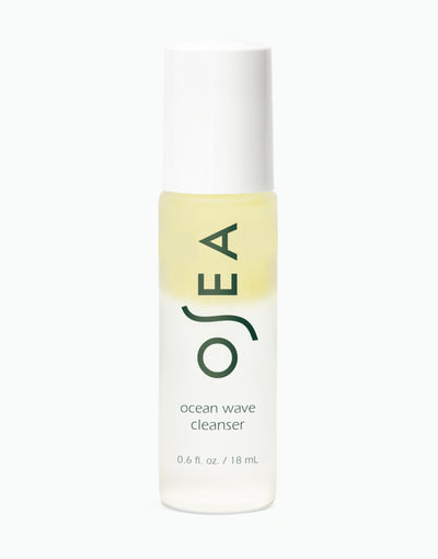 Travel-size OSEA Ocean Wave Cleanser mini bottle for on-the-go makeup removal